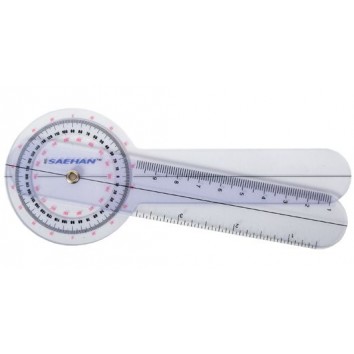 SAEHAN PLASTIC GONIOMETER 15 CM - 0° TO 360° PER 1°